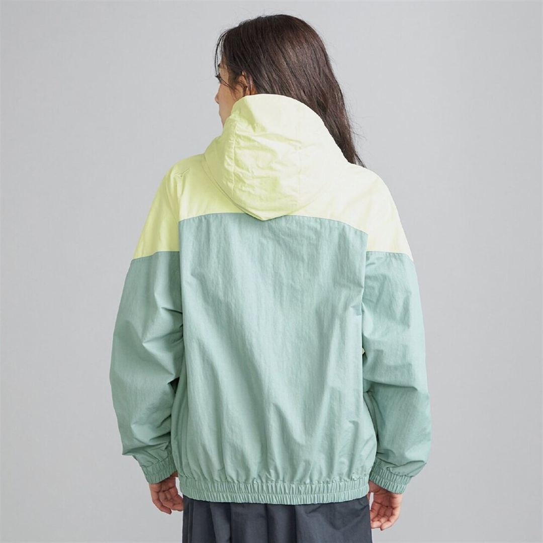 ウォーターリパレントフーディートラックブルゾン シルバングリーン 2XL