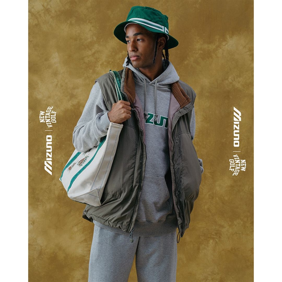 NEW VINTAGE GOLF MIZUNOロゴフーディ グレー S