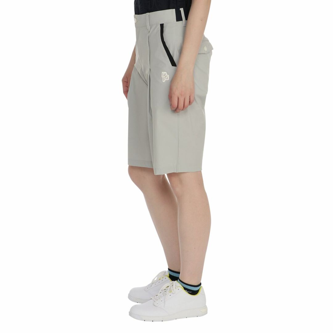【MGFコレクション】ウォーターリパレントストレッチハーフパンツ グレー S