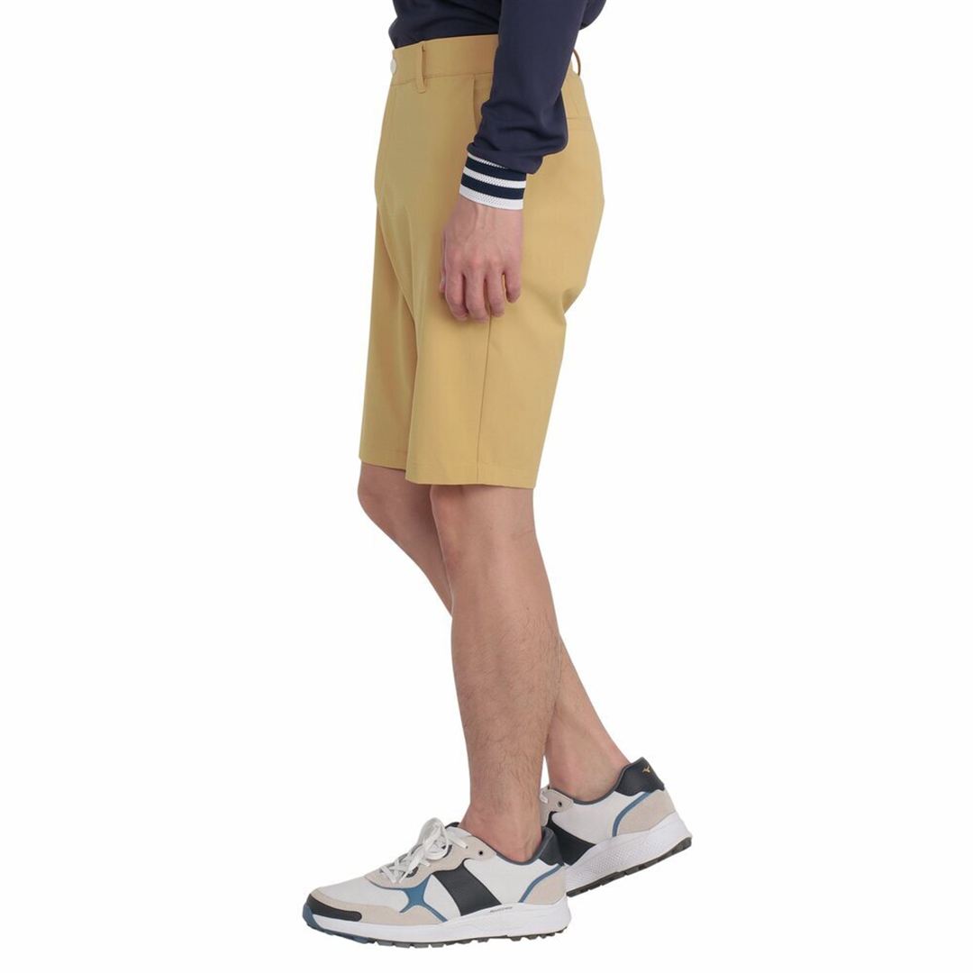 驚2ストレッチハーフパンツ【驚着極伸／秒で戻るパンツ】 ライトマスタード M