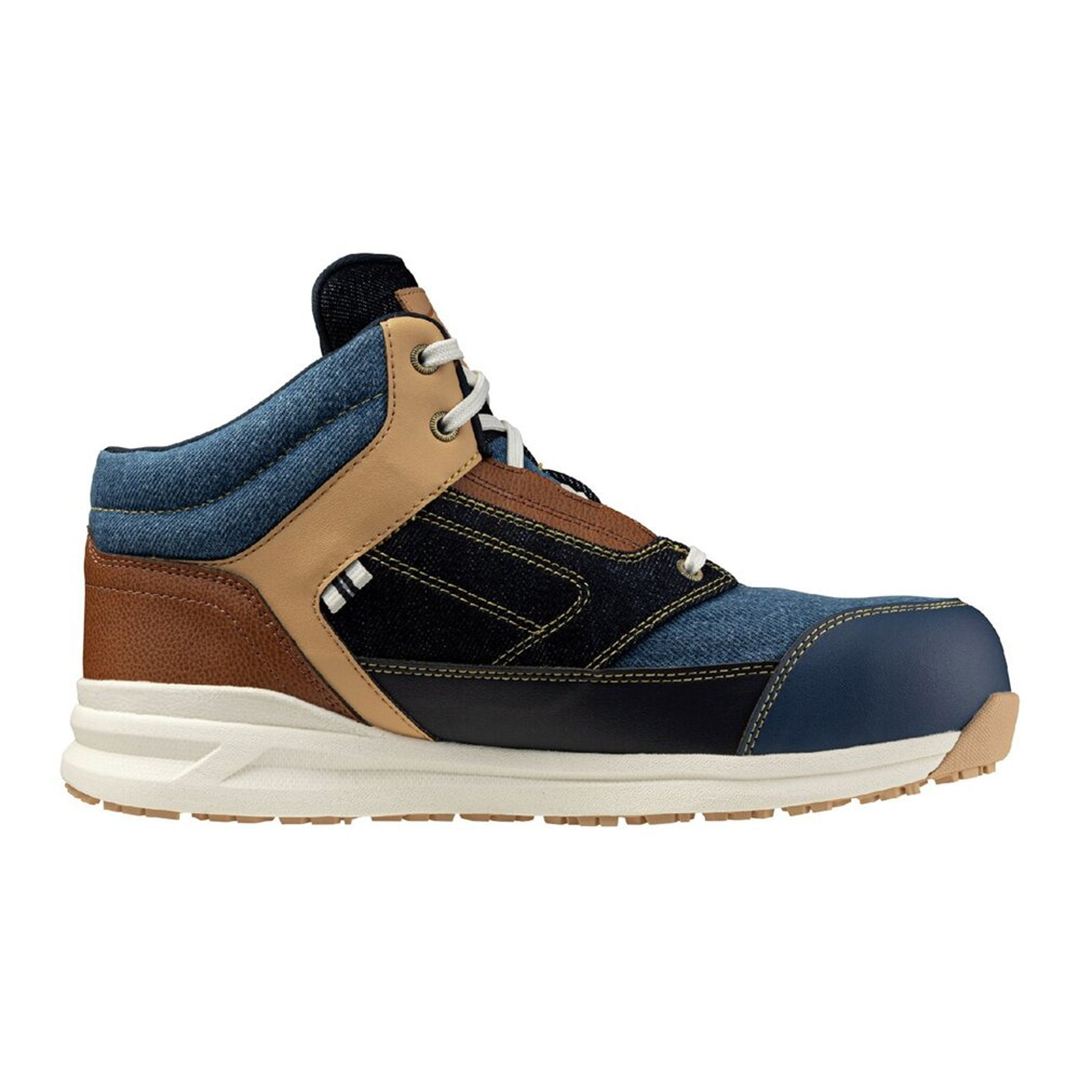オールマイティLSII 11M DENIM(紐／ハイカット) スモーキーブルー×インディゴブルー×ブラウン 25.0
