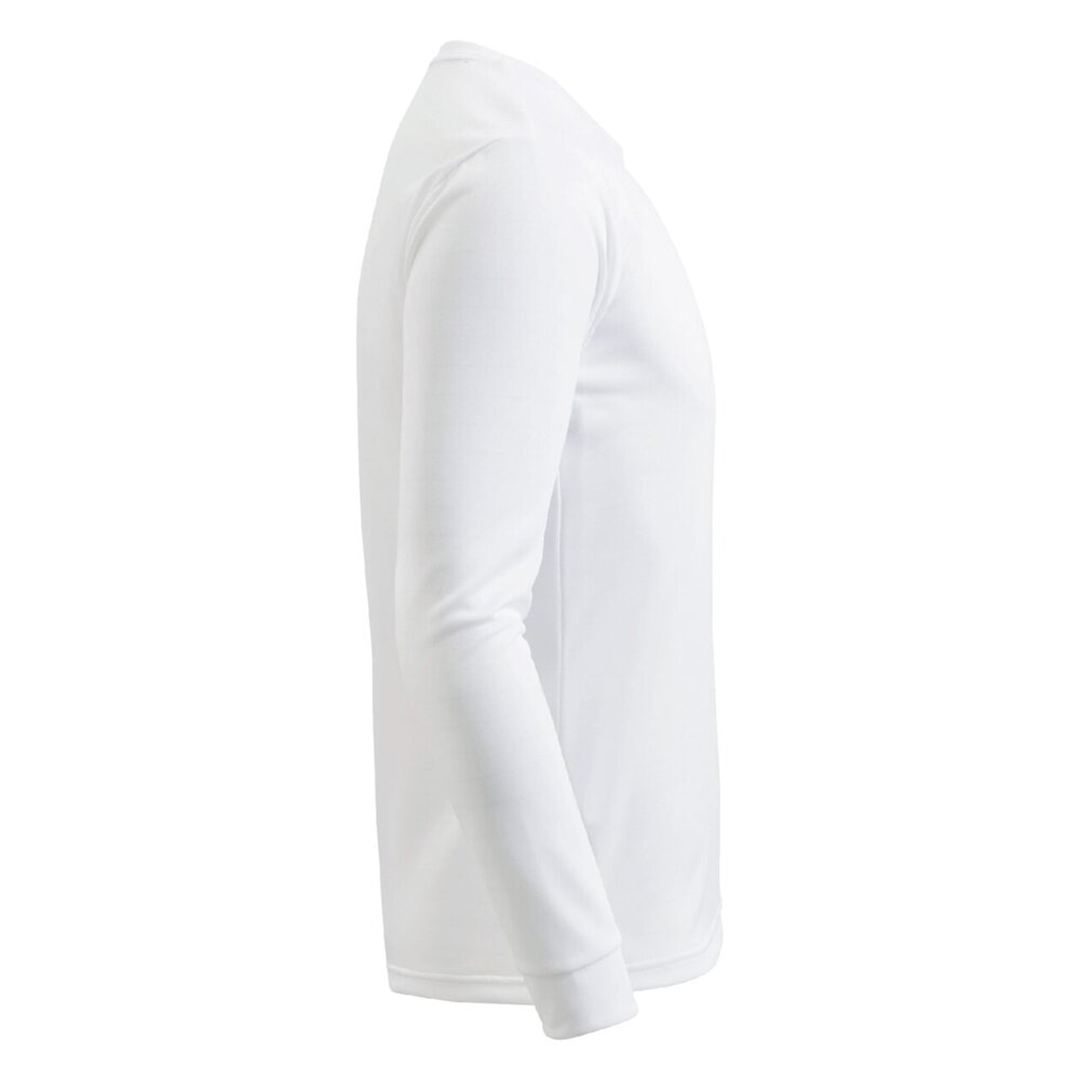 クルーネック ワークTシャツ(制電／長袖) ホワイト XS