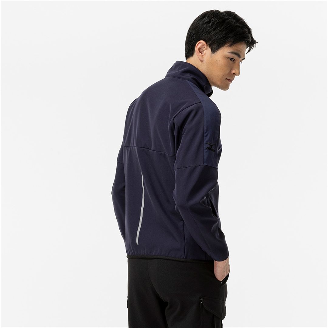 【防風】テックシールドジャケット ストレッチ ネイビー XL