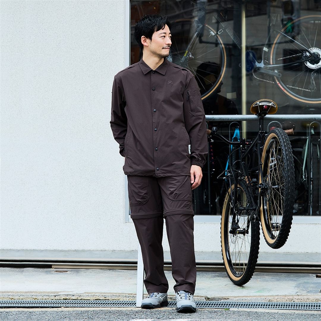 【ミズノ公式オンライン限定】撥水ストレッチコーチジャケット ブラウン XL