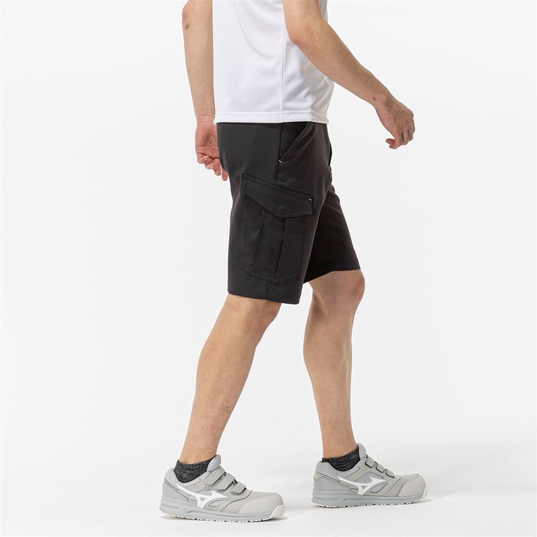 ストレッチMOVEハーフパンツ(制電) チャコールグレー XS