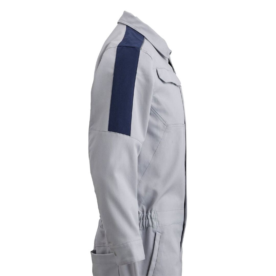 ストレッチつなぎ(制電) ライトグレー XL