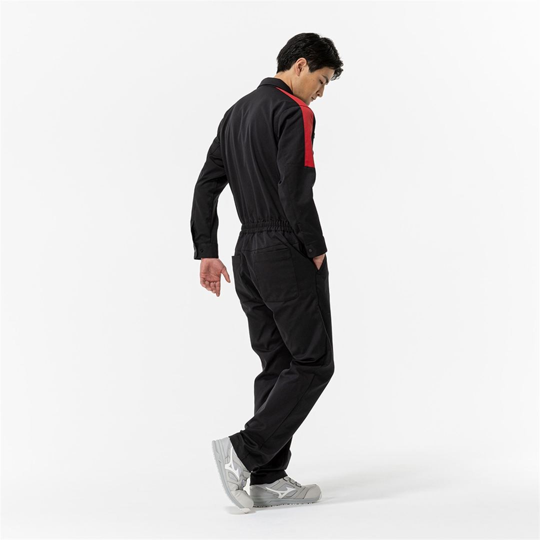 ストレッチつなぎ(制電) ブラック XL