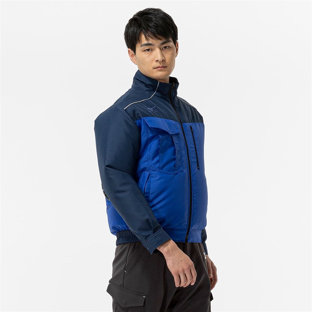 エアリージャケット TOUGH(ネーム刺繍対応／ファン・バッテリー別売り) ドレスネイビー×サーフブルー S