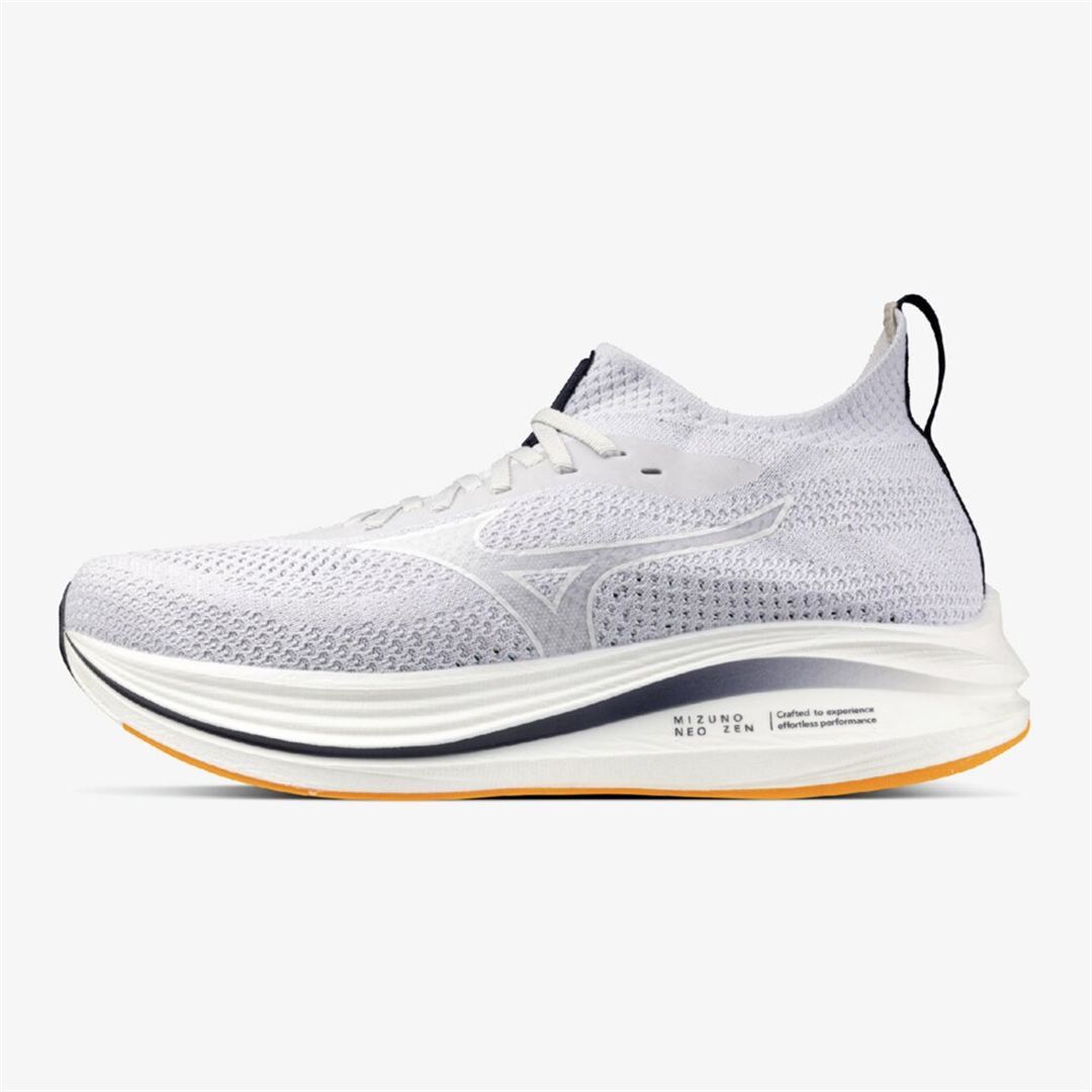 MIZUNO NEO ZEN(ランニング) ライトグレー×ホワイト×オレンジ 25.0