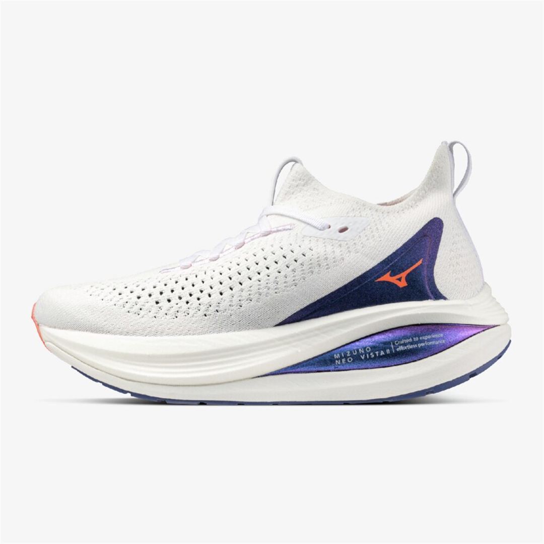 MIZUNO NEO VISTA2(スピードワーク／テンポ走) ホワイト×メタリックブルー×ピンク 23.0