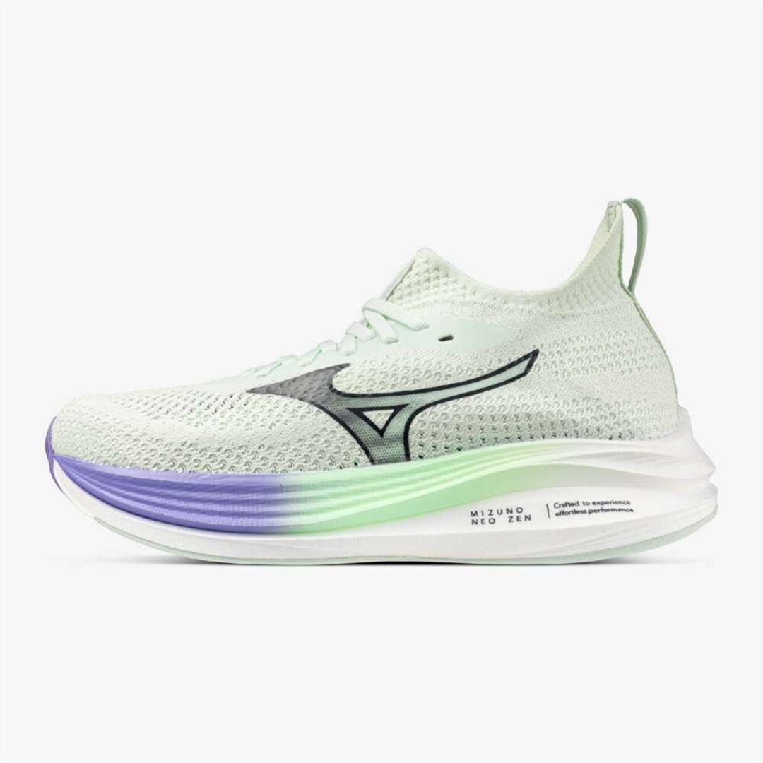 MIZUNO NEO ZEN(ランニング) ライトグリーン×ブラック×パープル 22.5