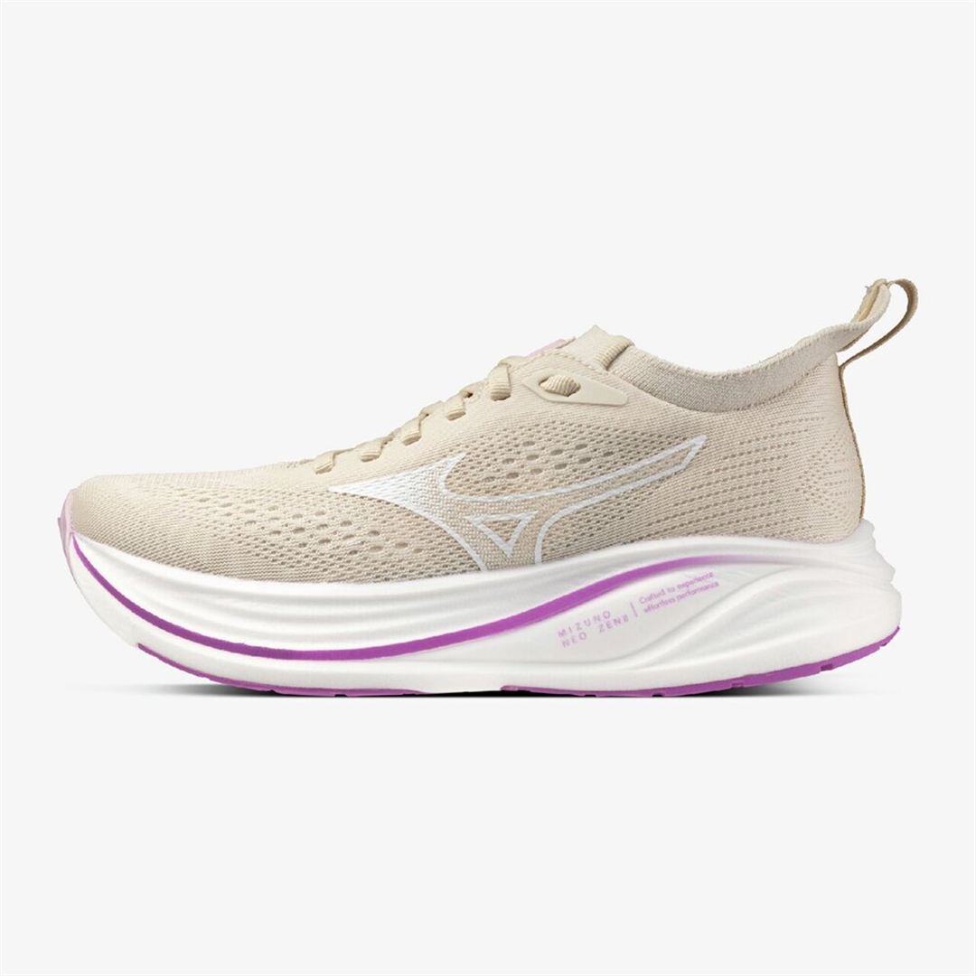 MIZUNO NEO ZEN2(ジョグ／LSD) ベージュ×ホワイト×パープル 25.5