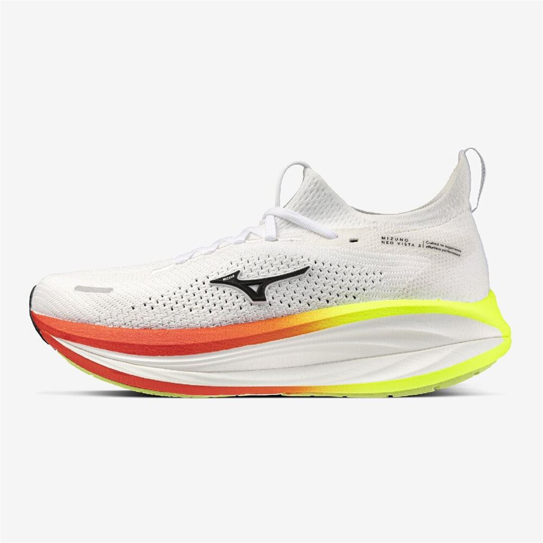 MIZUNO NEO VISTA3(スピードワーク／テンポ走) ホワイト×ブラック×オレンジ 28.0
