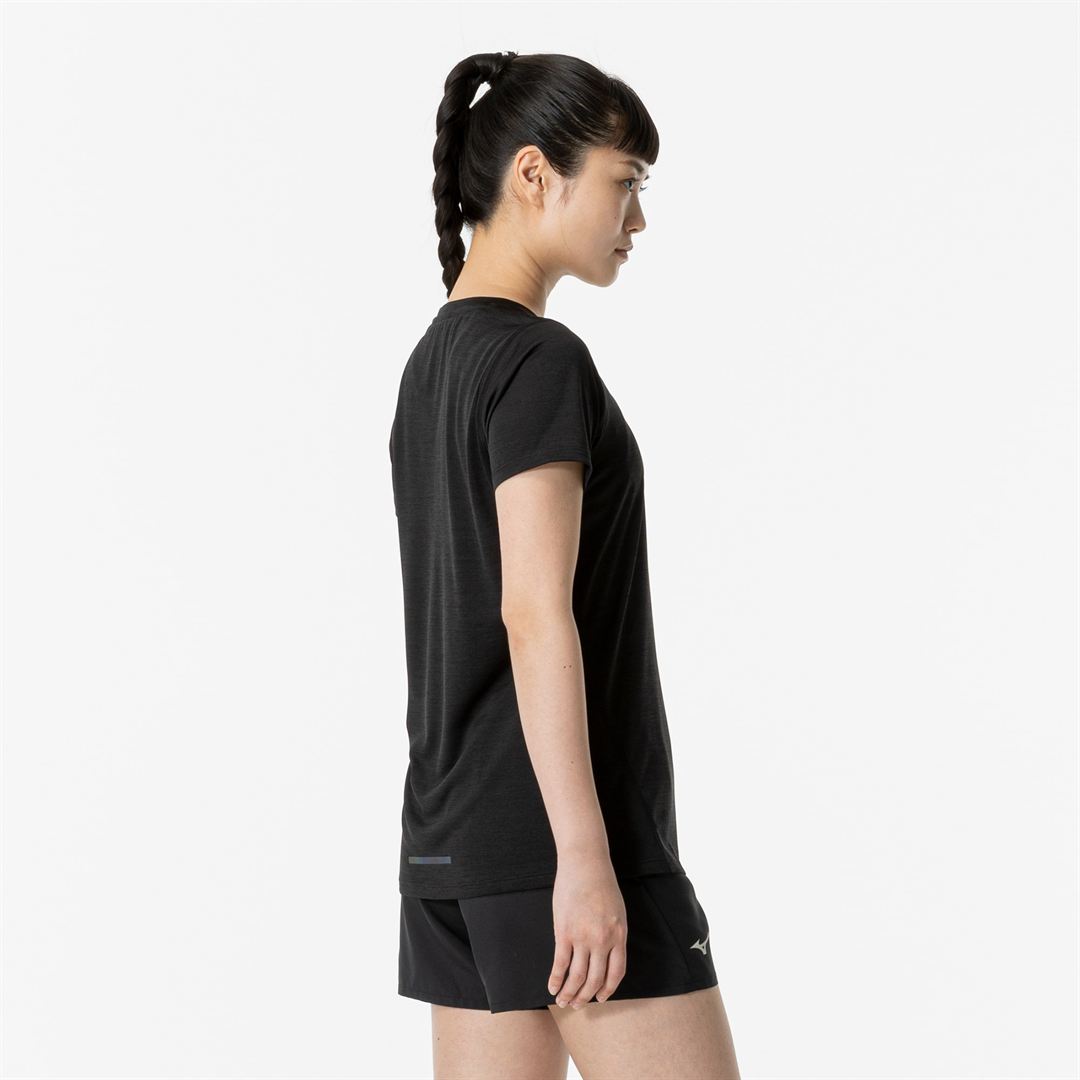 クイックドライTシャツ(オーロラ) ブラック S