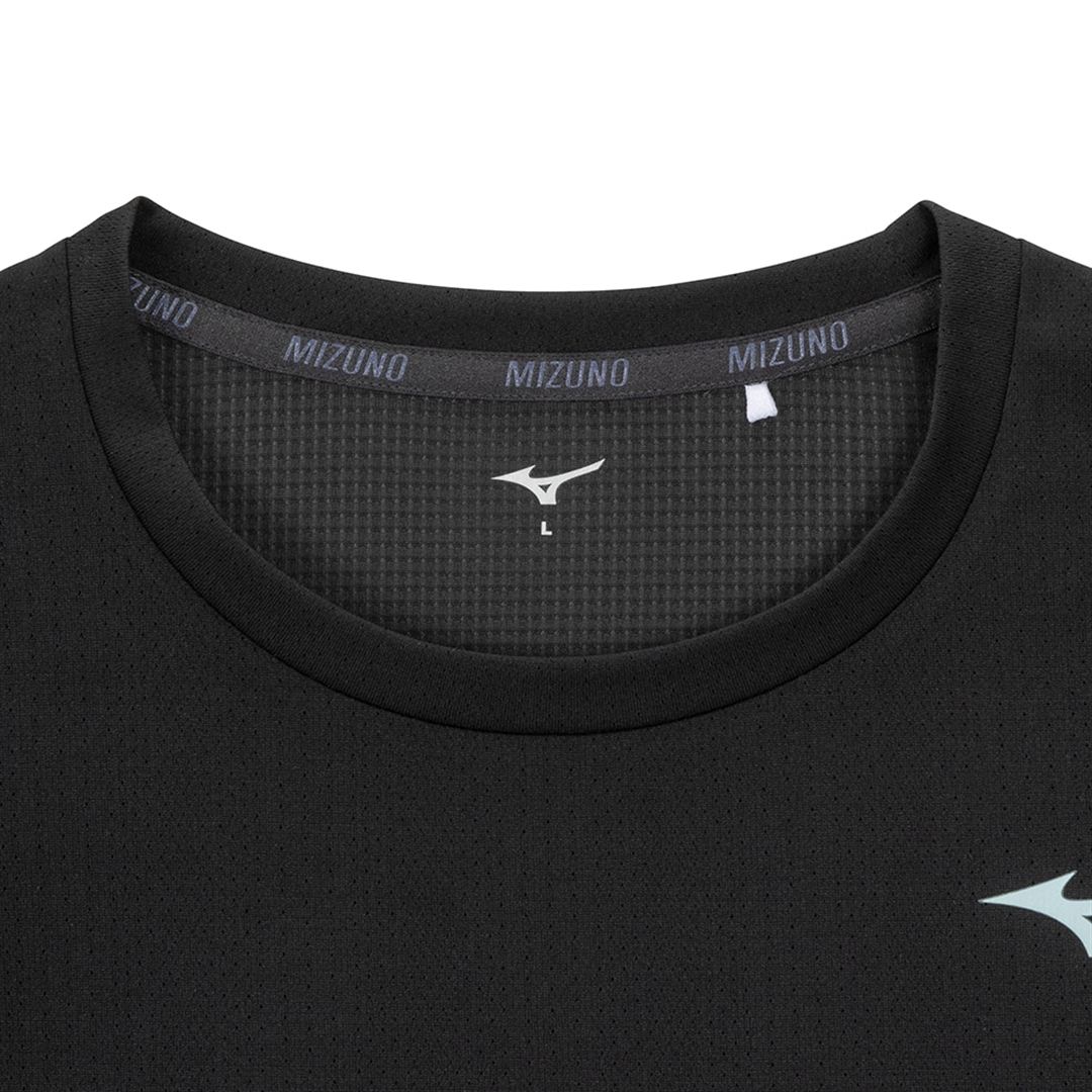 【汗処理／通気】ドライエアロフローTシャツ(オーロラ) ブラック S