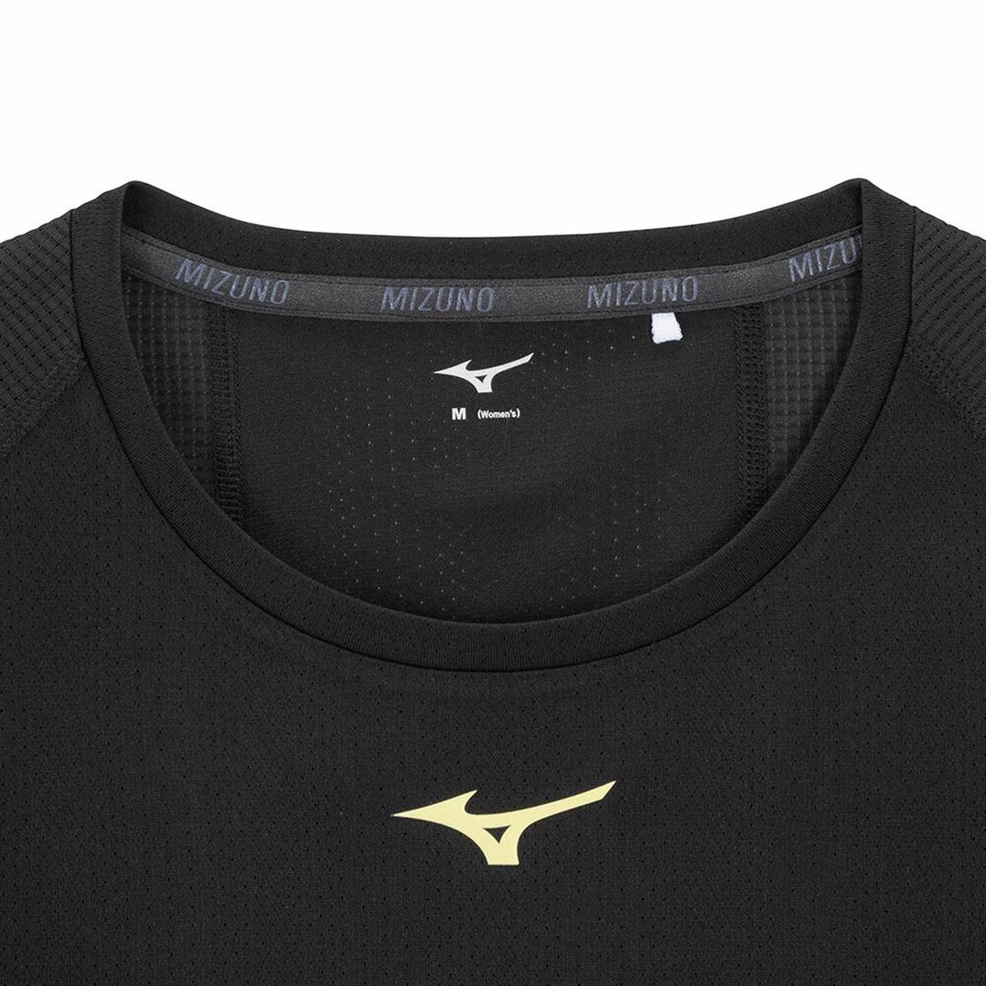 【汗処理／通気】ドライエアロフローTシャツ(オーロラ) ブラック S