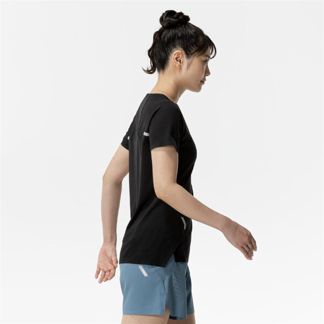 【汗処理／通気】ドライエアロフロープレミアムTシャツ ブラック S