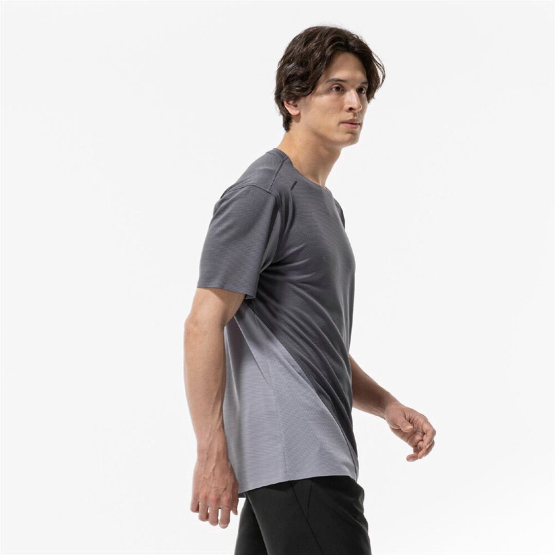 【汗処理／通気】ドライエアロフロープレミアムTシャツ オデッセイグレー S