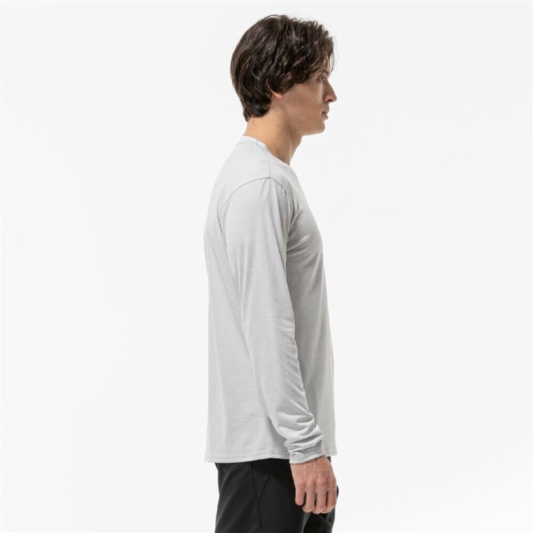 クイックドライTシャツ(長袖) ベイパーシルバー XL
