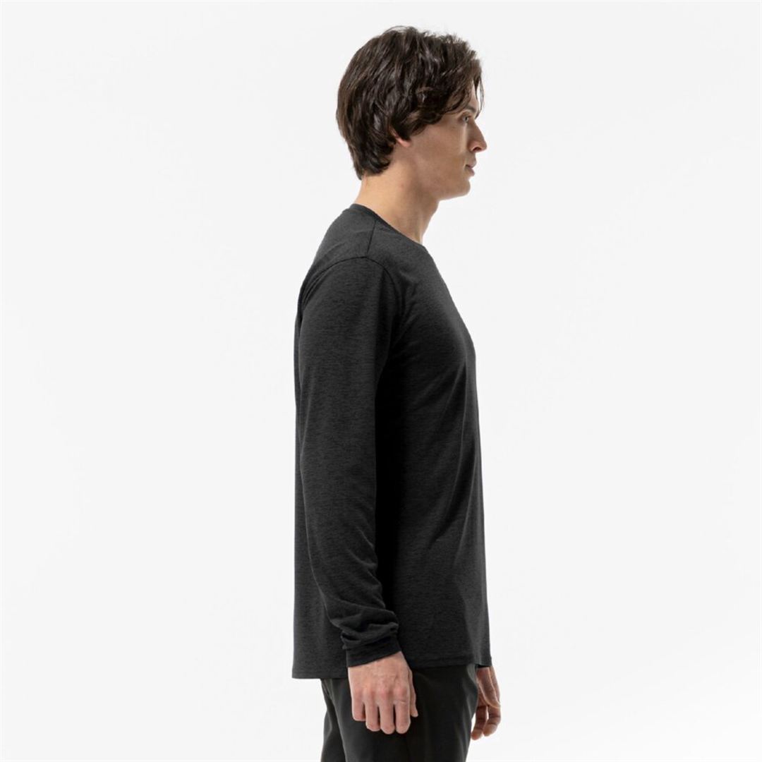 クイックドライTシャツ(長袖) ブラック XL