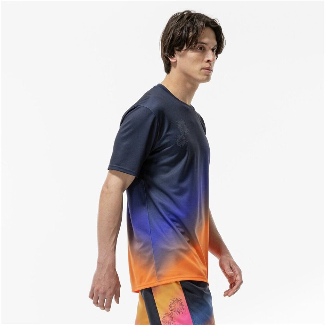 クイックドライ グラフィック Tシャツ ユウヤケ S