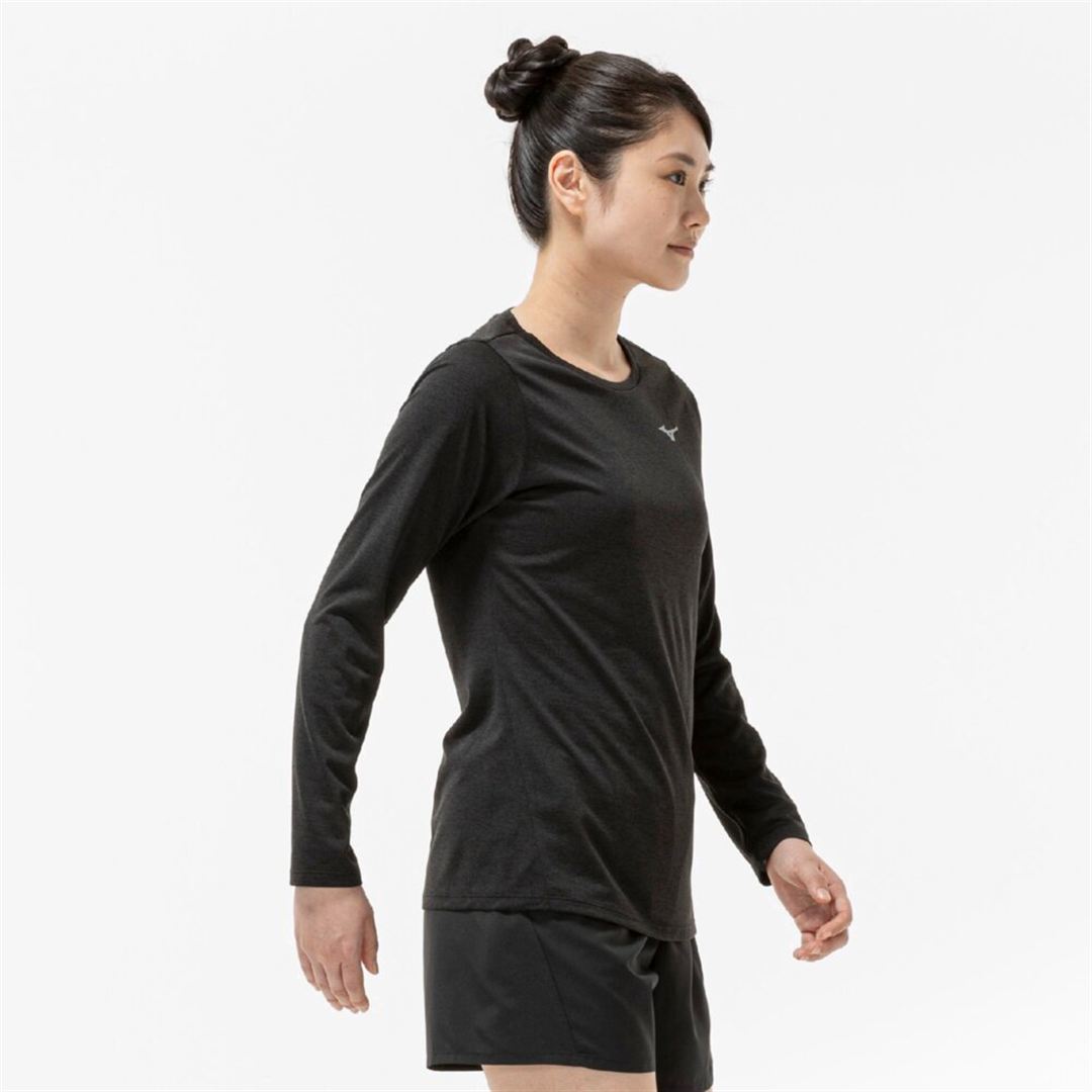 クイックドライTシャツ(長袖) ブラック XL