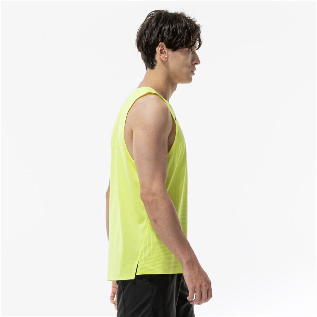 クイックドライ ジャカード シングレット ライトニングイエロー XL