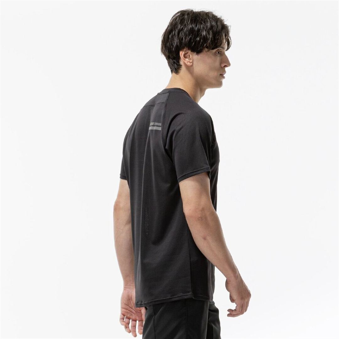 【汗処理／通気】ドライエアロフローTシャツ ブラック S