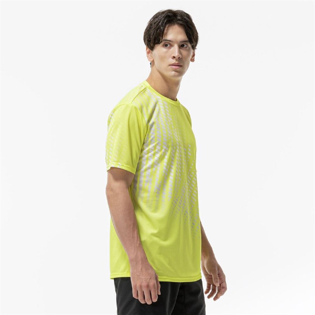 【ミズノ直営限定】クイックドライ Tシャツ ライトニングイエロー S