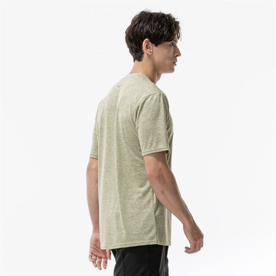 【ミズノ直営限定】クイックドライ ビッグロゴTシャツ エルム XL