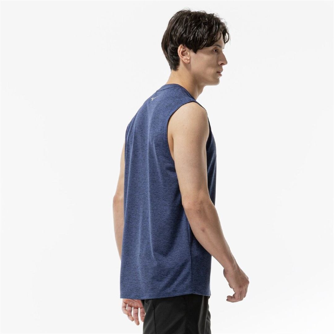 【ミズノ直営限定】クイックドライ スリーブレスTシャツ エステートブルー XL
