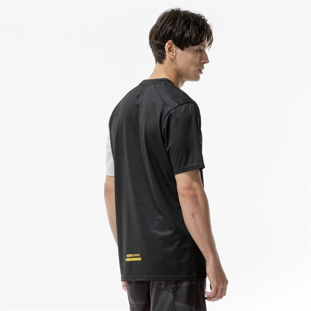 【ミズノ直営限定】クイックドライグラフィックTシャツ ブラック S