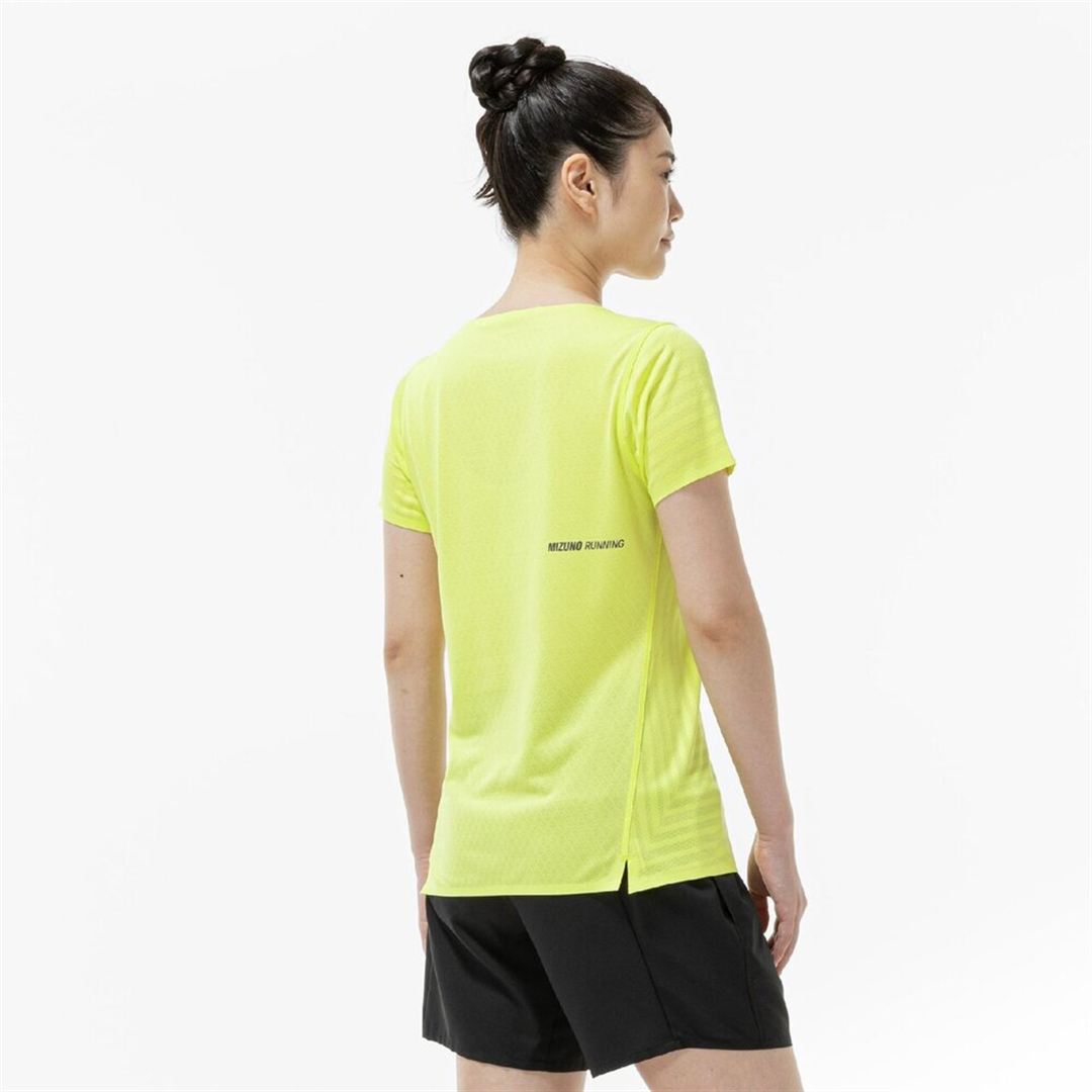 クイックドライ ジャカード Tシャツ ライトニングイエロー M