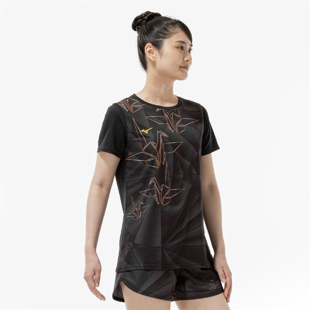 【汗処理／通気】ドライエアロフローグラフィックTシャツ タニオリ S