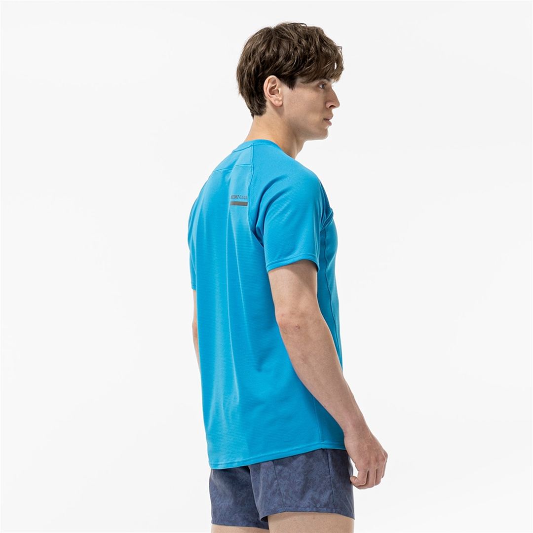 【汗処理／通気】ドライエアロフローTシャツ ブルージュエル XL
