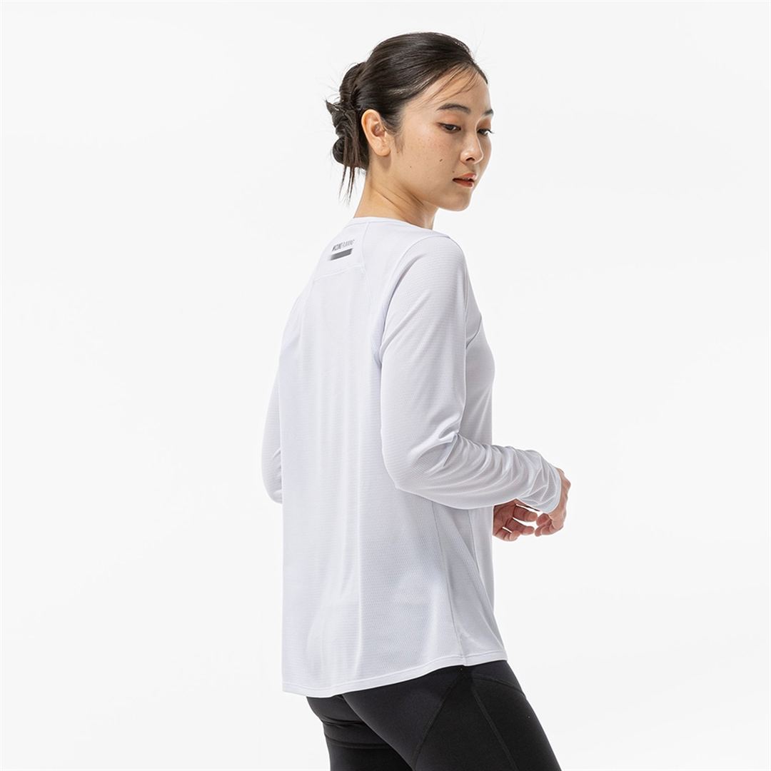 【汗処理／通気】ドライエアロフローTシャツ(長袖) クラウドスケープ S