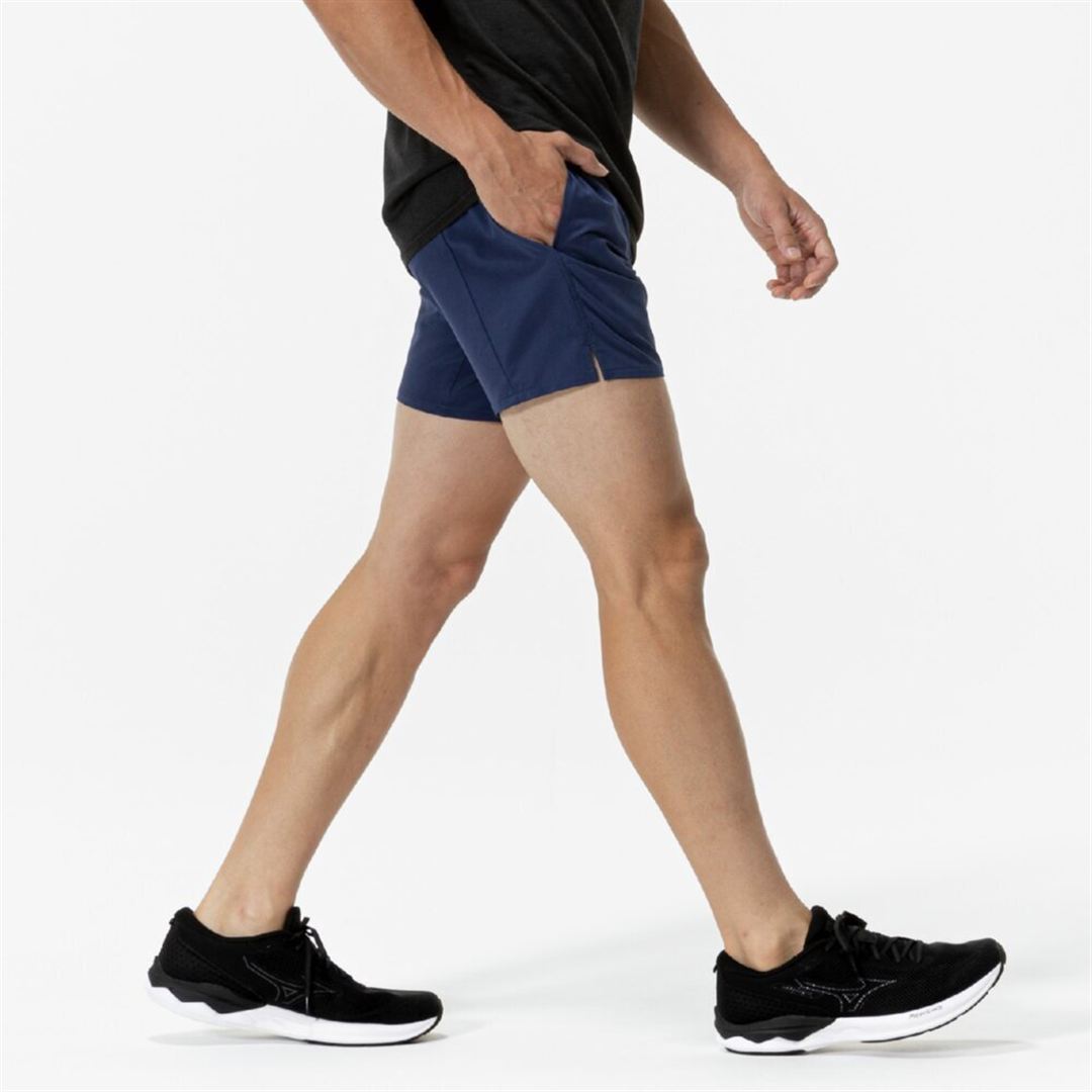 【ミズノ直営限定】ランニング マルチポケットパンツ プラス 7インチ(インナー付) エステートブルー XL