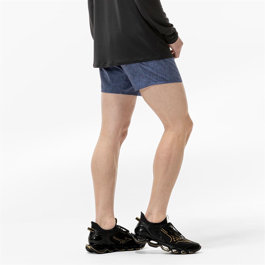 ランニング マルチポケットパンツ グラフィック6インチ インシグニアブルー×ステラー XL