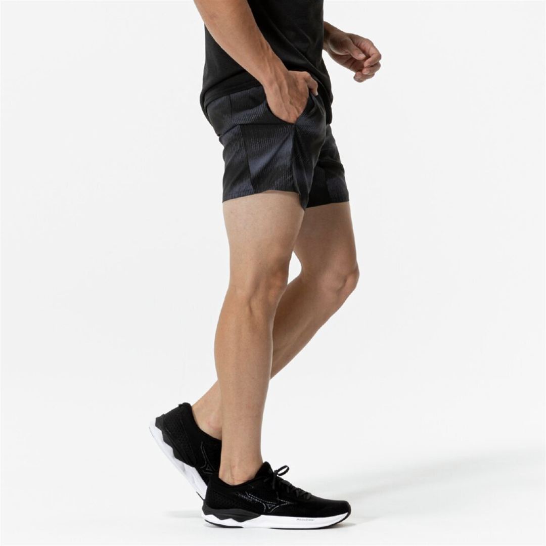 ランニング マルチポケットパンツ プラス グラフィック7インチ ブラック XL