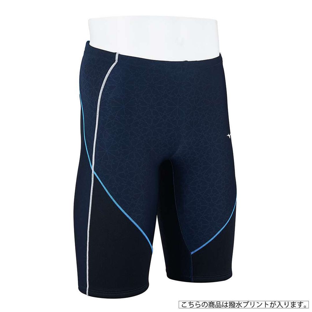 アクアフィットネス用EZ SWIM ハーフスパッツ ネイビー×ライトブルー S