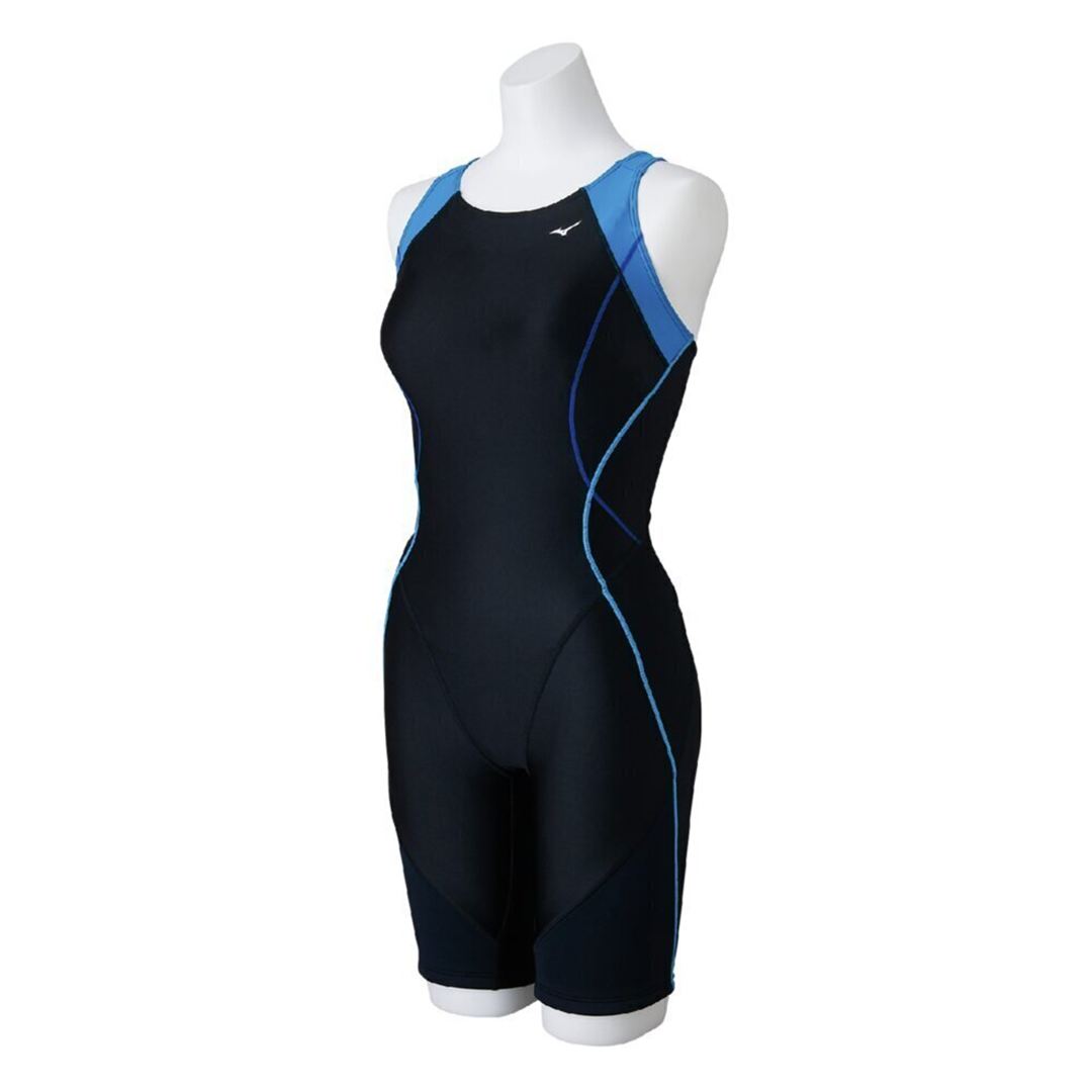 【EZ SWIM】スイムフィットネス用オールインワン(直営限定品) ブラック×D.ターコイズ S