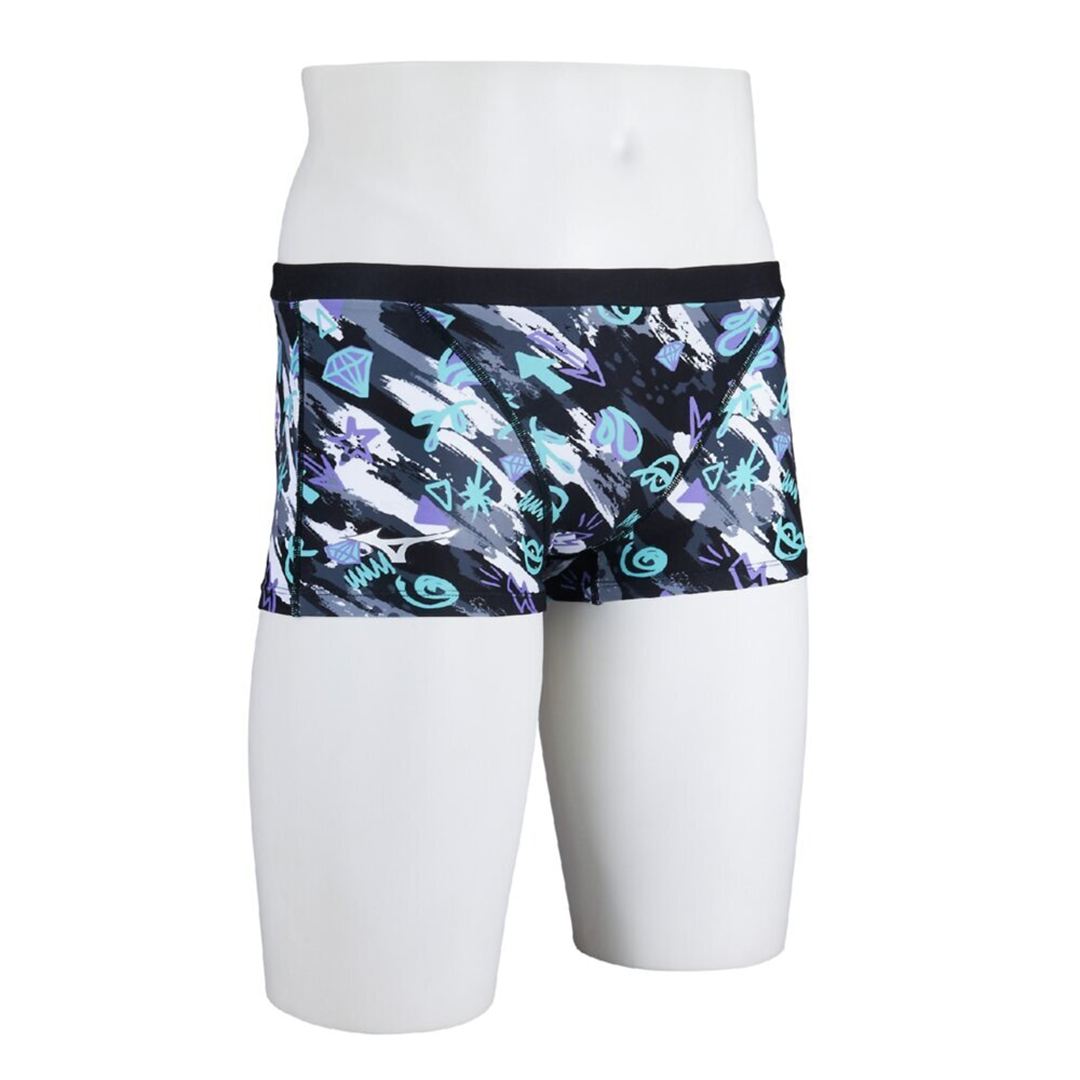 【Ri Collection】競泳練習用ショートスパッツ ブラック XS