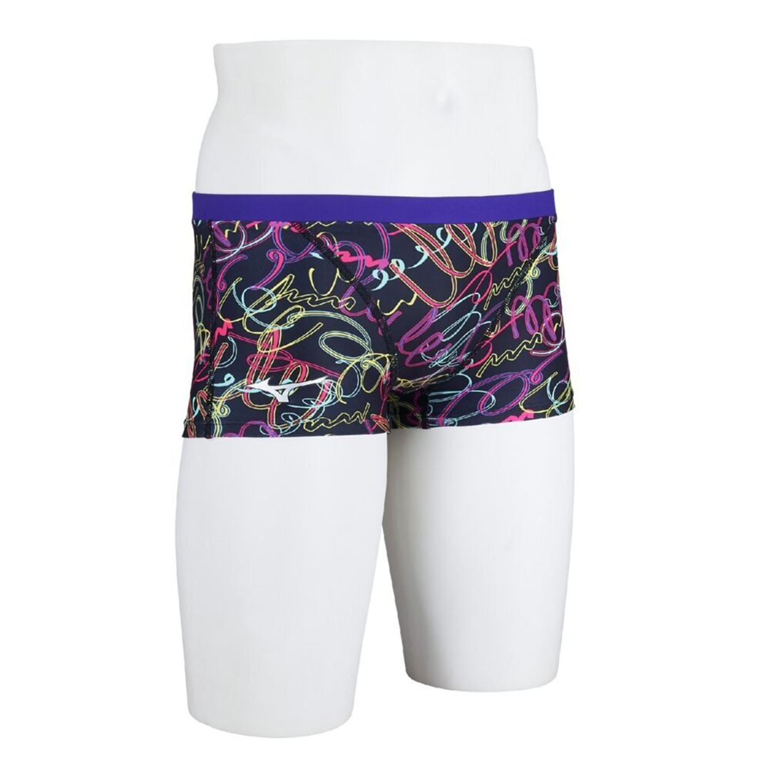 【Ri Collection】競泳練習用ショートスパッツ ブラック XL