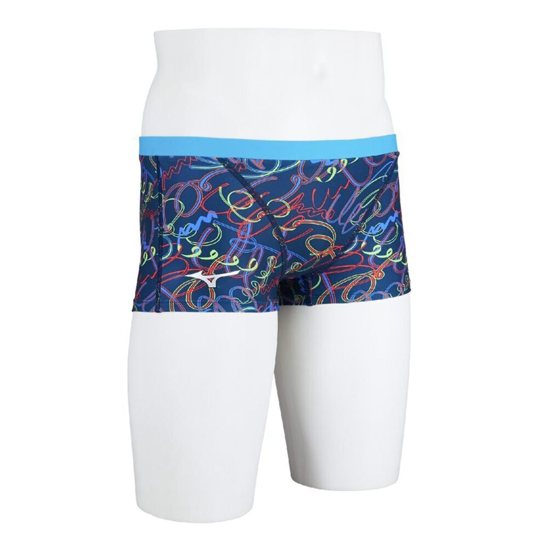 【Ri Collection】競泳練習用ショートスパッツ ブルー XL