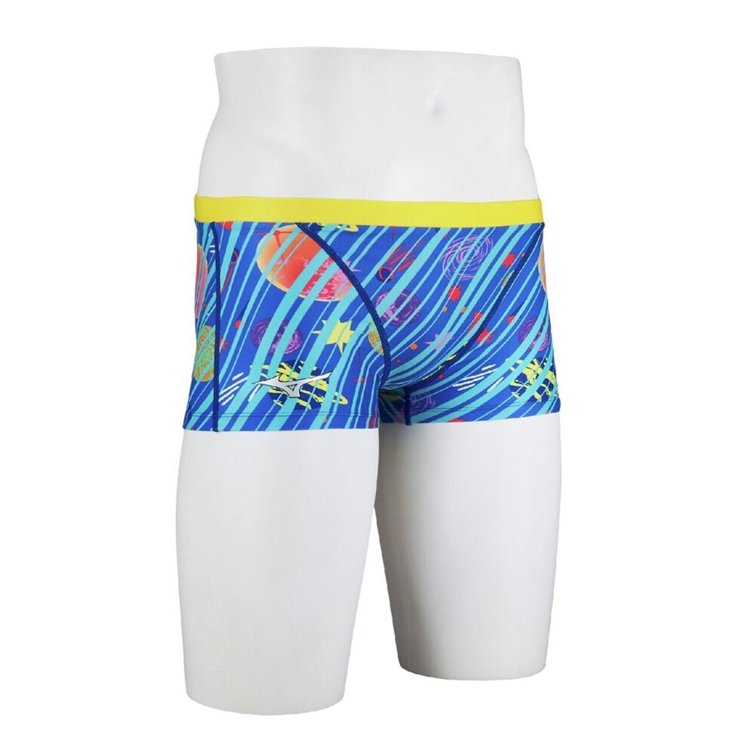 【Ri Collection】競泳練習用ショートスパッツ ブルーグリーン XS