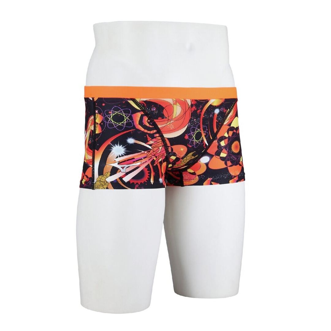 【Ri Collection】競泳練習用ショートスパッツ オレンジ L