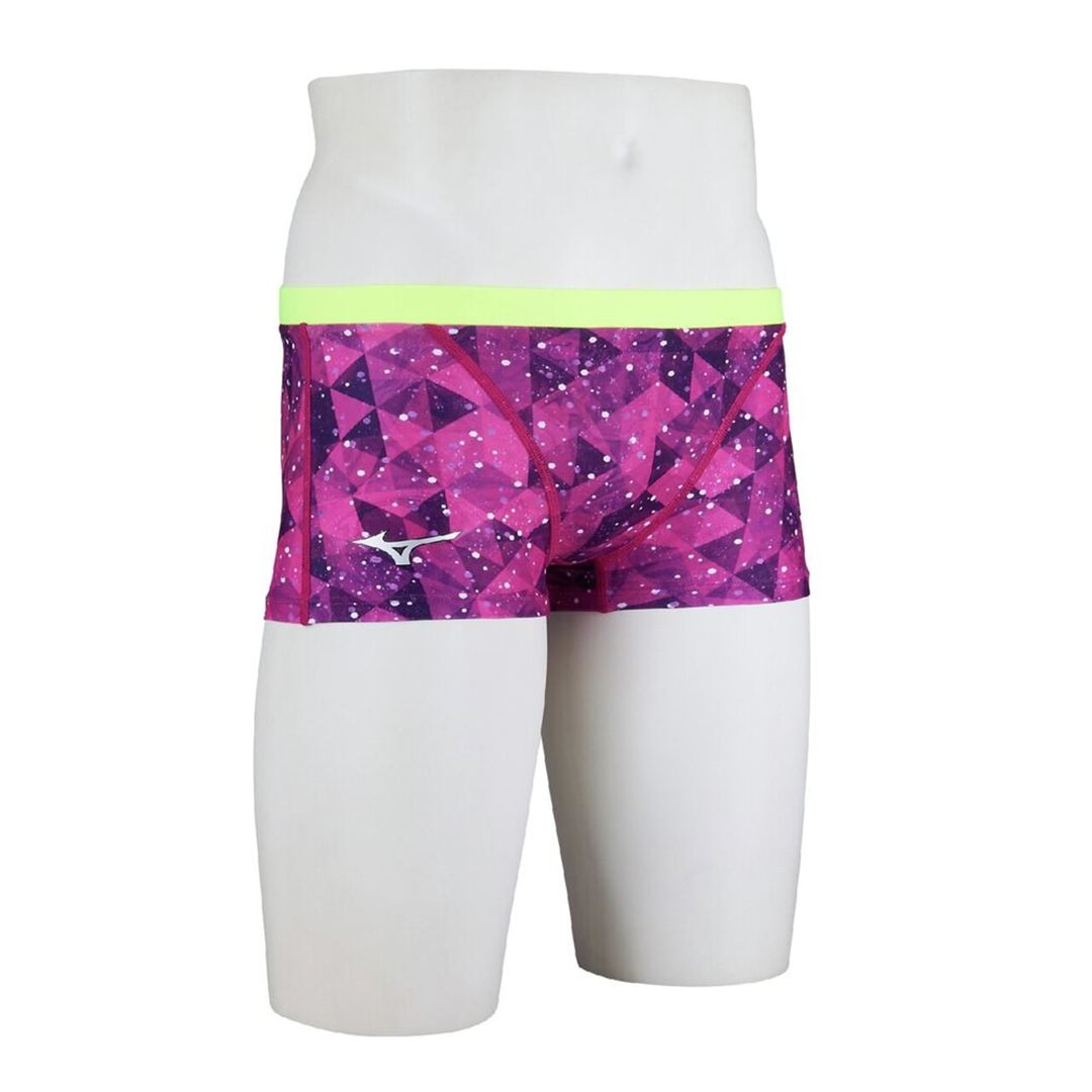 【Ri Collection】競泳練習用ショートスパッツ ローズ L