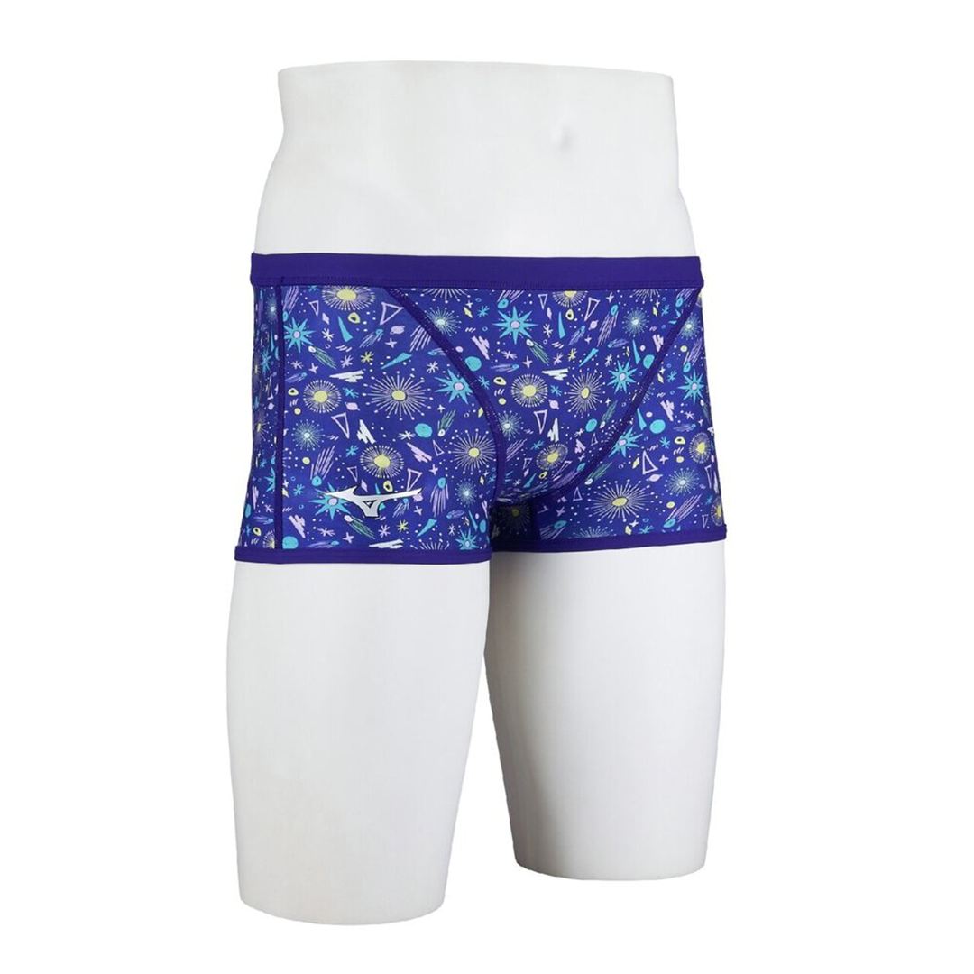【Ri Collection】競泳練習用ショートスパッツ(リバーシブル) バイオレット XS