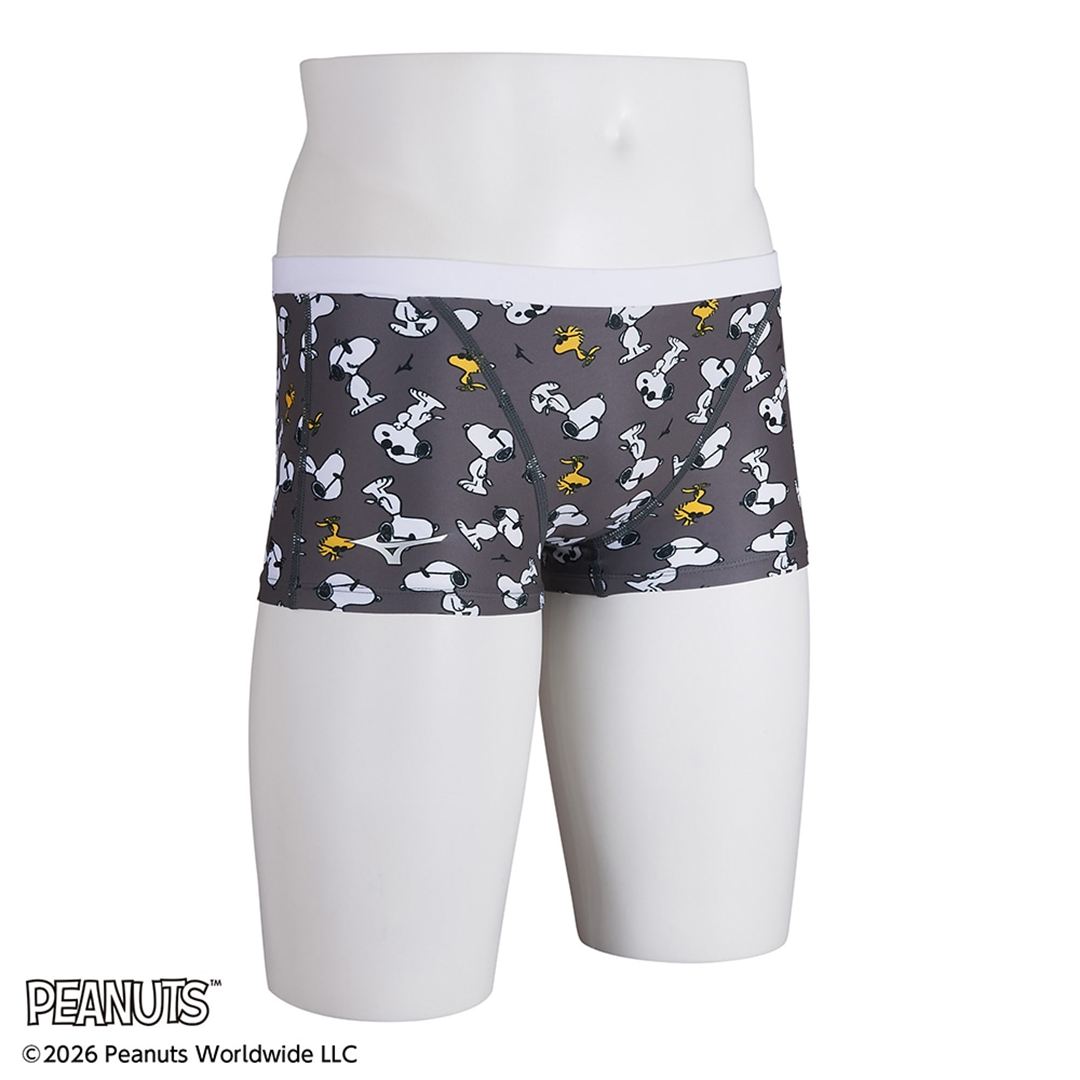 【PEANUTS】競泳練習用ショートスパッツ グレー XL