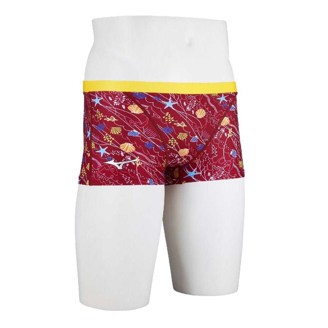 【Ri collection】競泳練習用ショートスパッツ エンジ XS